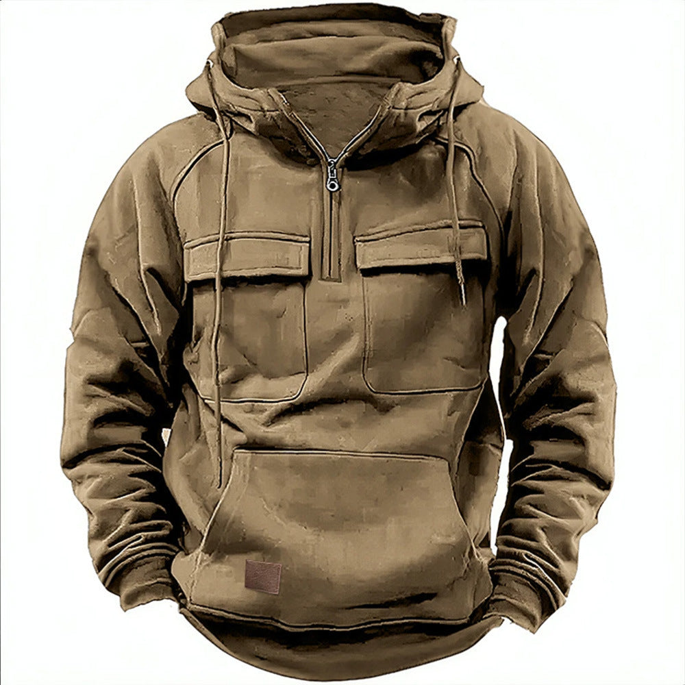 MM21 Retro Zip-Up Hoodie — Men's Relaxed Fit