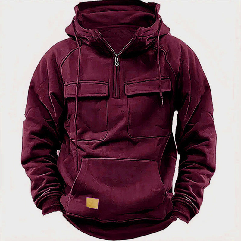 MM21 Retro Zip-Up Hoodie — Men's Relaxed Fit