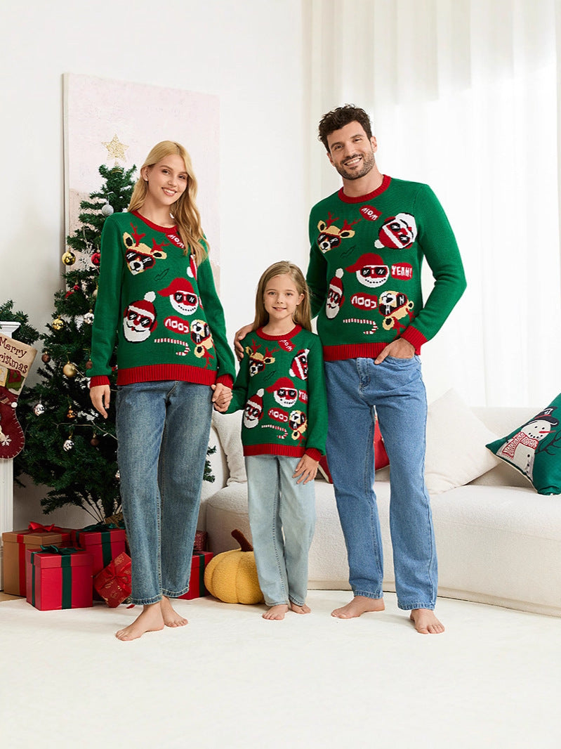 Christmas Family Matching Sweater Set — Parent & Child