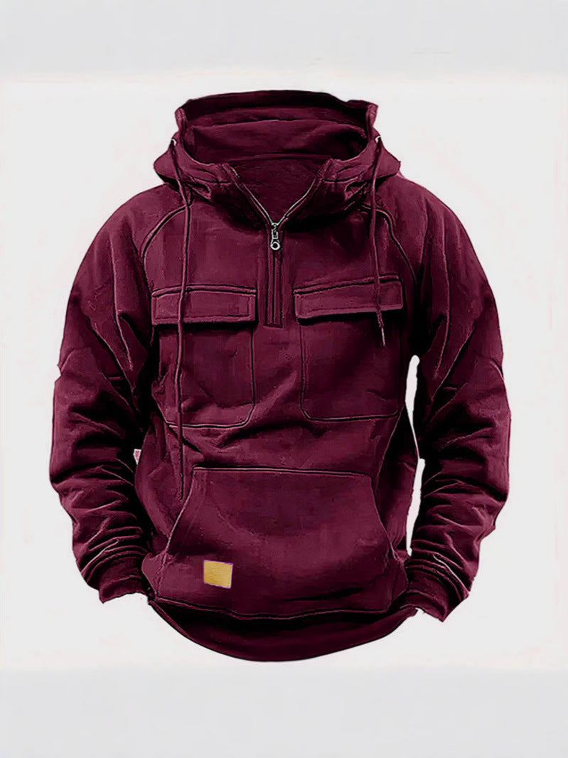 MM21 Retro Zip-Up Hoodie — Men's Relaxed Fit