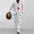 Christmas Jacquard Suit — Limited Edition Loose V-Neck
