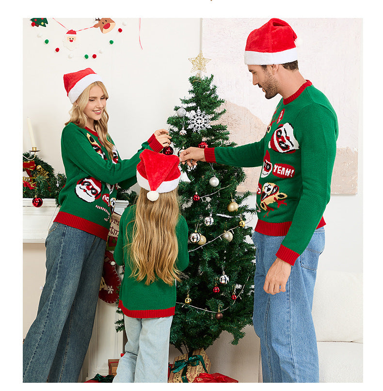 Christmas Family Matching Sweater Set — Parent & Child