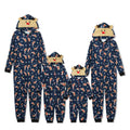 Christmas Family Dress Fashion Hooded Christmas Printed Jumpsuit Christmas Home Dress Jumpsuit Family Dress
