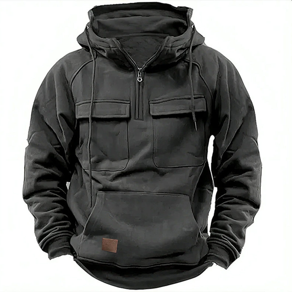 MM21 Retro Zip-Up Hoodie — Men's Relaxed Fit