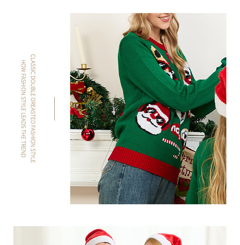 Christmas Family Matching Sweater Set — Parent & Child