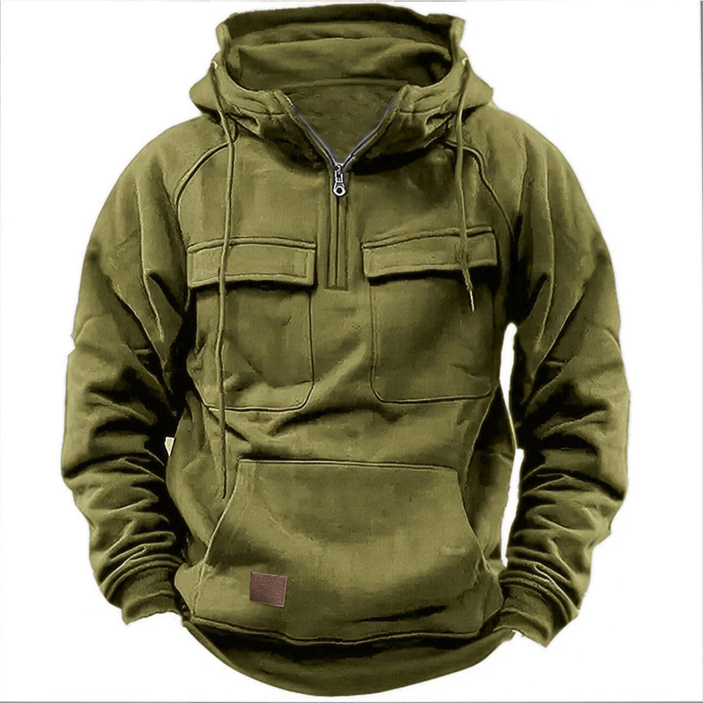 MM21 Retro Zip-Up Hoodie — Men's Relaxed Fit