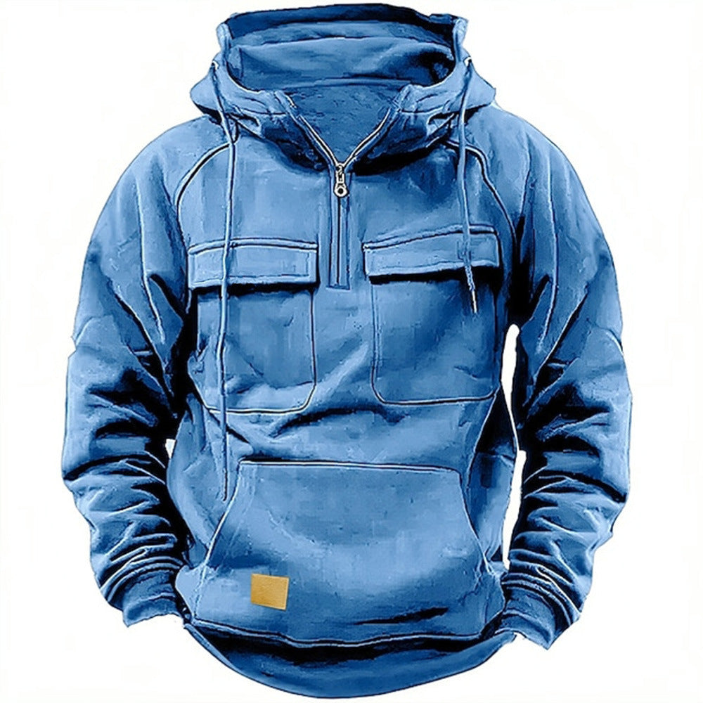 MM21 Retro Zip-Up Hoodie — Men's Relaxed Fit